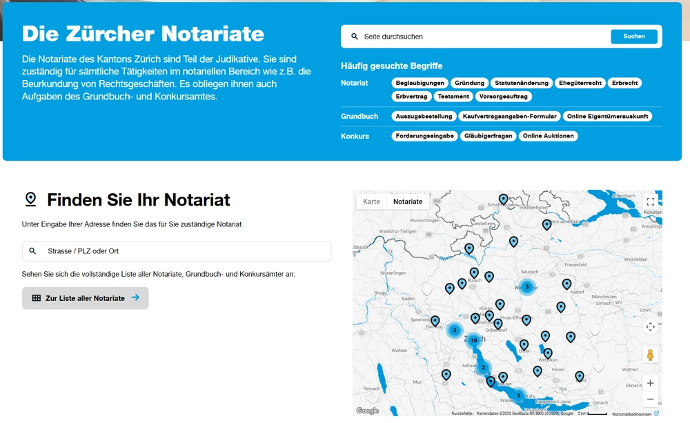 Abb. 2: Startseite der aktuellen Live-Version.